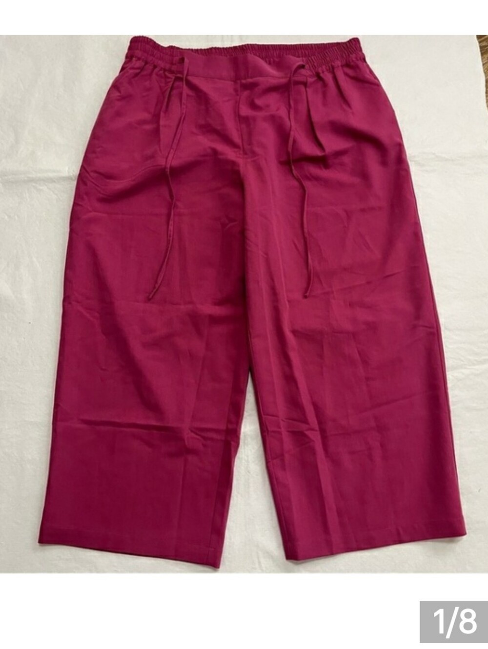Eloquii Magenta Cropped Ankle Pants, Size 20